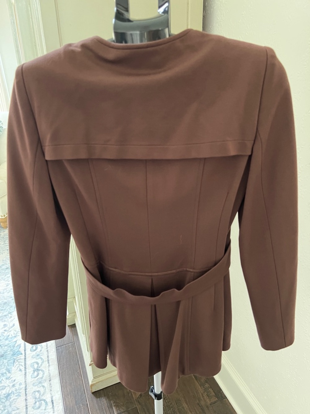 VINTAGE Nanette Lepore Double-Breasted Brown Peplum Jacket - Picture 5 of 8